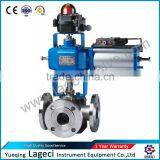 Pneumatic O-Type Three Way Switching Ball Valve