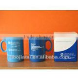 Color Glazed Ceramic Promotion Gift Mug with Color Box Packing