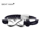Stylish make men leather bracelets cheap price, magnetic bracelet