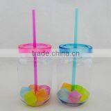 Single Wall Acylic Plastic Mason Jar Without Handle