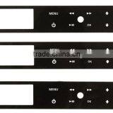 CB-1482 Silkscreen Printing Acrylic Front Panel for Audio Equipment