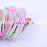 Wholesale Colorful Kids Wristband, Custom Elastic Silicone Bracelet Cheap thumbnail-1