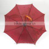 Carved Wooden Handle Straight Umbrella Carved Wood Handle Umbrella thumbnail-2