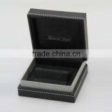 High Quality Black Leather Earring Jewelry Box thumbnail-2