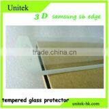 Factory Low Price!Premium Quality Perfect For Samsung s6 Edge Electroplating With Wire Drawing White 3D Tempered Glass Protector thumbnail-6