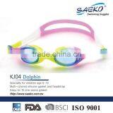 Dolphin - One Piece Anti-Glare UV Protection Junior Children Kids Swimming Goggles Play Fun