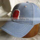 Завод по производству головных уборов. Классическая хлопковая шестипанельная бейсбольная кепка с вышивкой и патчами, обработанная мылом