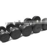 Deluxe Round Head Rubber Dumbbells with Different Dimensions