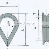 DIN6899 B Type Hot Dipped Galvanized Wire Rope Thimble Rigging thumbnail-2
