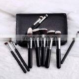 High-end 10pcs Black Cosmetic Brush Set Bag