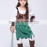 Hot Selling Girls Halloween Pirate Robin Hood Costume Party Supplies Halloween Costume For Kids Children Christmas Costume thumbnail-3