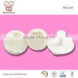3pcs/set Rose Design Plastic Fondant Cake And Cookie Decoration Plunger Cutters Tools