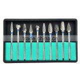2016 Hot Sale Denshine Brand New Tungsten Steel Dental Burs Lab Burrs Tooth Drill 10 Pcs/ Pack thumbnail-3