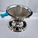 Stainless Steel Cone Coffee Filter Maker Dripper With Stand for 2-4 Cups thumbnail-4