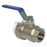 2014 New Design Cheap 1/4'' ~ 4'' Lead Free Forged PN10 Tin Plating Full Port PEX Brass Ball Valves With T Handle thumbnail-1