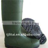 Ordinary Dark Green PVC Working Rain Boots thumbnail-2