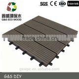 Good Selling Plastic Wood Composite Terrace/Garden Tile Plastic DIY Decking thumbnail-4