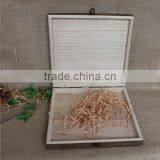 Square Vintage Lightweight Decorative Wooden Remote Storage Box thumbnail-5