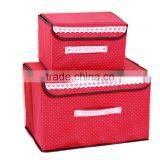 N496 Household Non Woven Box Foldable Storage Box Home Storage Organization thumbnail-1