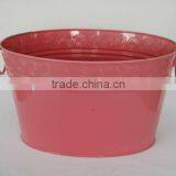 Egg Shaped Basin Ice Tray Bucket Enamelware Home Gardening Ice Basin thumbnail-1