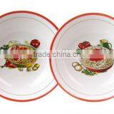 11" and 8" White Porcelain Pasta Bowl With Decal Printing thumbnail-1