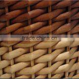ROUND WILLOW WOVEN WICKER WASTE BASKET thumbnail-5