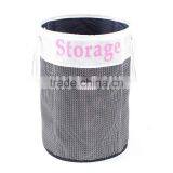 Foldable and Collapsible Laundry Basket With Strong Rope Handles With English Printing thumbnail-4
