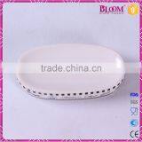 White 4 Pcs Ceramic Hotel Bathroom Accessories Set thumbnail-6