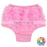 Plus Size Women Ruffle Bloomer Pink Organic Cotton Panties Wholesale Women Underwear