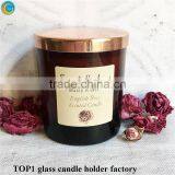 Jar Candle Unique Crystal Glass Clear Candlestick