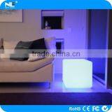High Quality Make LED Decorative Lighted Cube Furniture / Plastic LED Rgb Cube Light Chair thumbnail-1