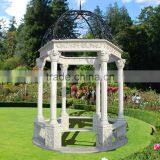 Outdoor Garden Decoration Marble Carving Figure Stone Gazebo thumbnail-3