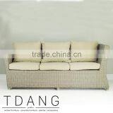 Sonoma Wicker Sofa 3 Seats Right Hand - Rattan Patio Furniture Garden Bench. thumbnail-1