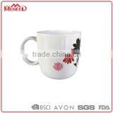 White Eco Custom Printed Plastic Cup Water Coffee Tea Cup With Handle thumbnail-1