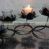 Wrought Iron Candle Pillar Holder thumbnail-1