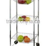 2017 3 Layers Metal Rack Diaplay Fruit Basket Storage Rack thumbnail-1