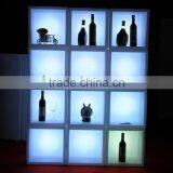 Modern Led Illuminated Bar Cabinet, Wine Racks, Ice Bucket thumbnail-5