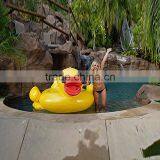 2017 Hot Selling Leasure Giant Yellow Duck Inflatable Pool Float Outdoor Swim Raft Water Party Lounge for Kids and Adults thumbnail-3