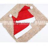 2016 Cheap Factory Price Christmas Party Santa Red Hat And White Cap for Christmas Decoration thumbnail-3