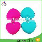 2016 Popular Latest Cheap Fashion Cute Candy-colored Promotion Gifts Heart-shape Silicone Children Bags Wallet for Kids Women thumbnail-4