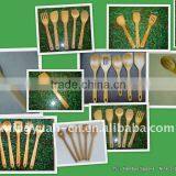 small natural bamboo spoon