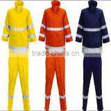 Custom High Quality Unisex Orange Reflective Waterproof Safty Coverall Uniform thumbnail-6
