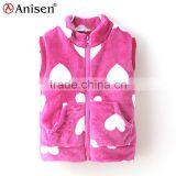 Oem Service Love Spot Pattern Coral Fleece Kids Vest thumbnail-1