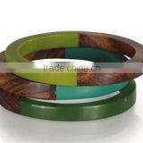 Wood and Resin Bangle thumbnail-1