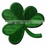 Irish Clover Dark Green Embroidered Emblem Lucky Shamrock Iron On Sew On Ireland Patch thumbnail-2