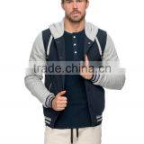 Mens Ball Park Jacket Hoodie Button Through Hoodie 2015 thumbnail-1