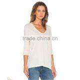 2015 Cheap Plain v Neck Stretch Cotton t Shirt Blank t Shirts thumbnail-2