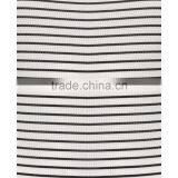 2016 New Fashion Lace Up Front Sleeveless Bodysuits Young Girl Black White Stripe Women Tops thumbnail-6