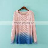 MGOO High Quality 2015 Brand Design Women Fashion Tie Dye Sweaters Long Sleeves Pullover Knitted Stock Brand Winter Clothing thumbnail-4