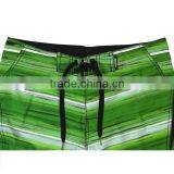 Green Stripe Design 4 -way Stretch Men's Shorts thumbnail-5